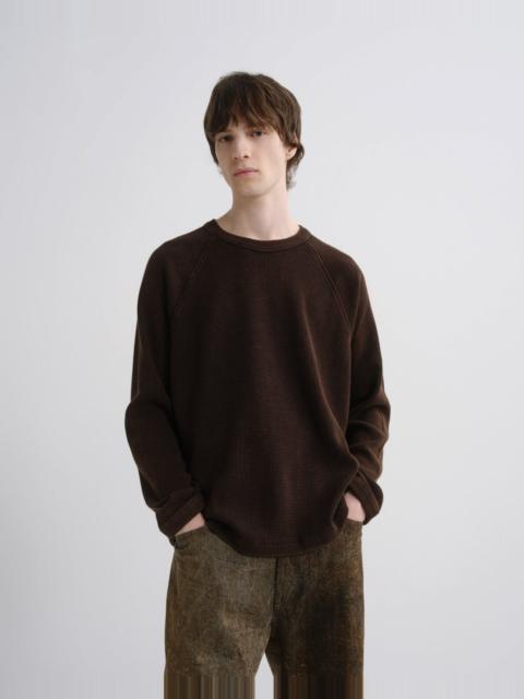 AGOLDE PAYSON WAFFLE TEE IN AEROSOL