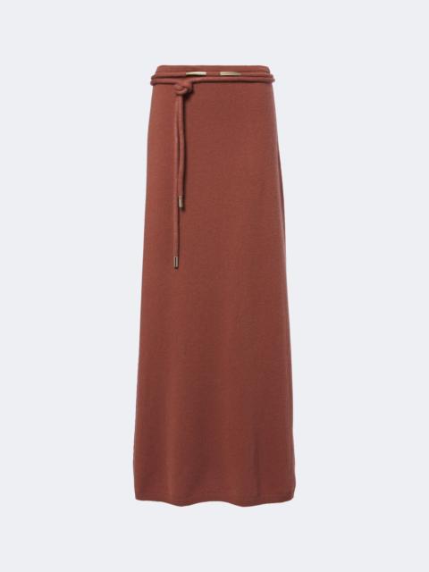 Max Mara Knitted cashmere maxi skirt