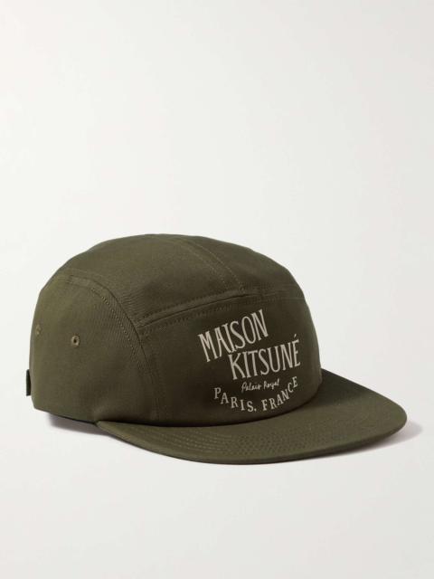 Maison Kitsuné Logo-Print Cotton-Twill Baseball Cap