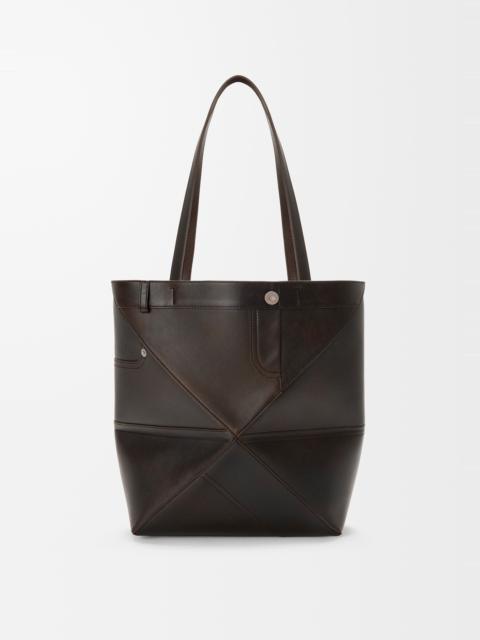 Loewe Panta medium Puzzle Fold tote in shiny calfskin