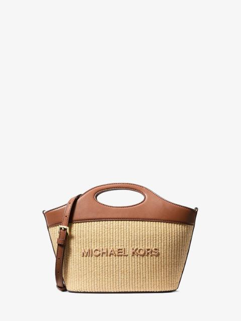 MICHAEL KORS Tatum Medium Woven Convertible Crossbody Bag