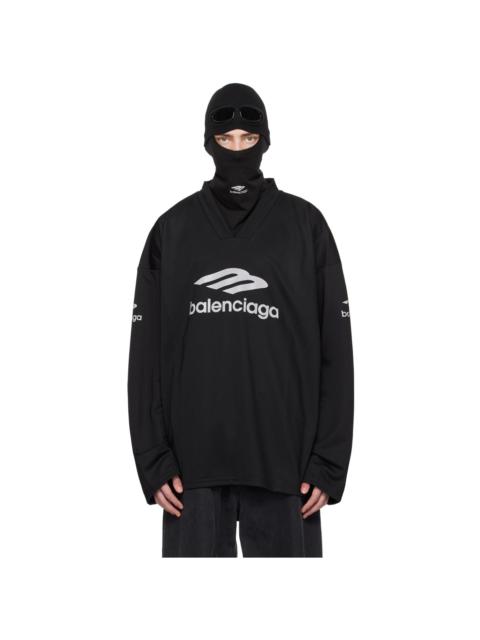 BALENCIAGA Black 3B Sports Icon Ski Long Sleeve T-Shirt