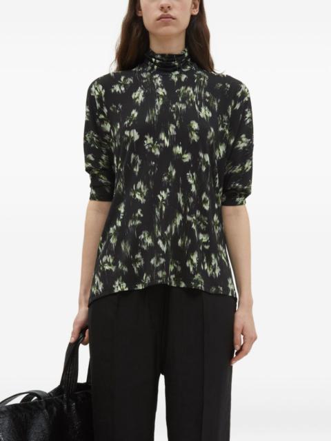 christian wijnants Thandi high-neck floral-print top