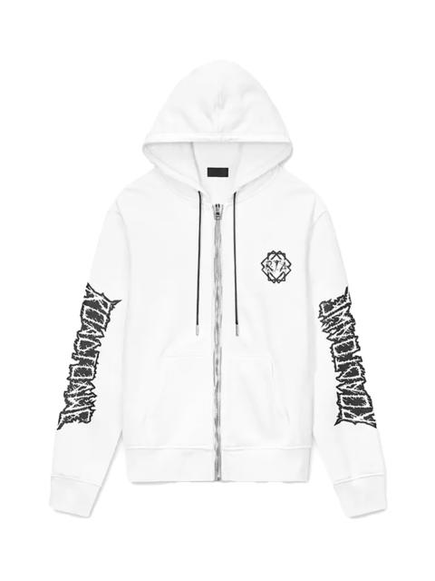 RTA Floyd Zip Up Hoodie "White Metal Road To Awe"