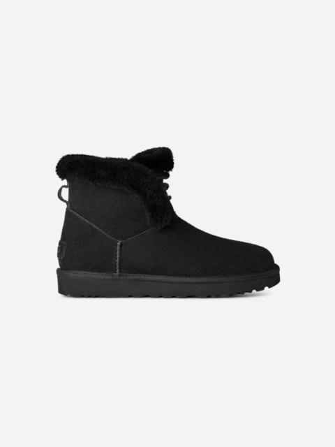 UGG ® Women's Classic Mini Posy Sheepskin Classic Boots in Black