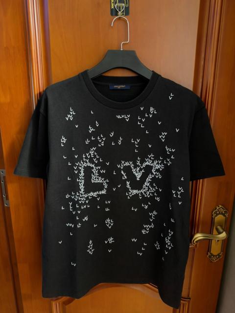 Louis Vuitton Louis Vuitton Small Airplane Embroidered Short Sleeve T-Shirt