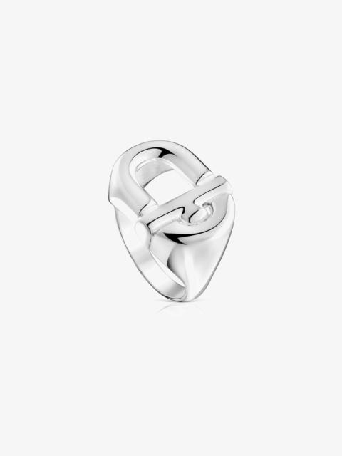 TOUS Manifesto Man Signet ring in silver