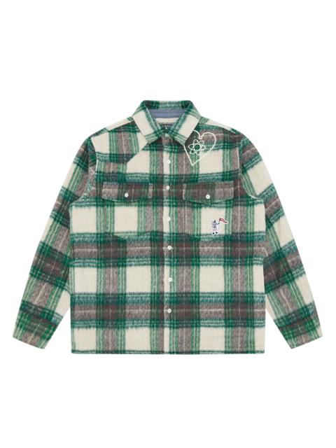 BILLIONAIRE BOYS CLUB HEART & MIND CHECK OVERSHIRT