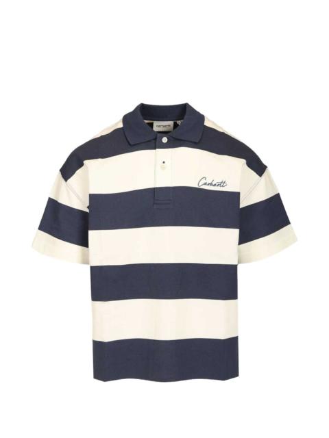 Carhartt WIP Delray striped-pattern polo shirt