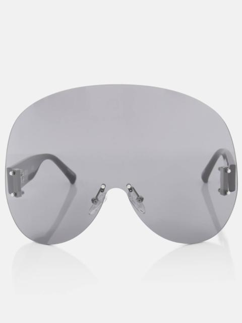 x Linda Farrow Karl mask sunglasses