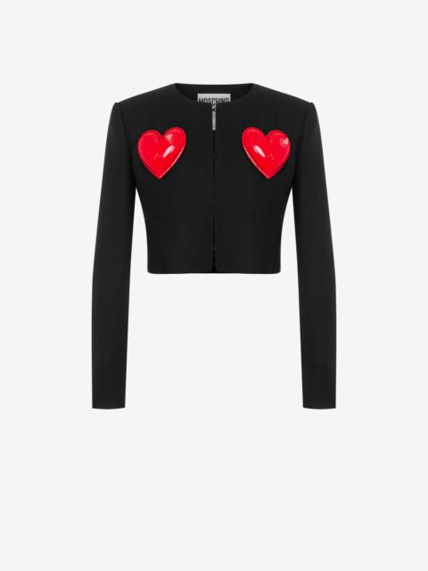 INFLATABLE HEARTS STRETCH GABARDINE JACKET