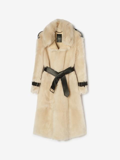 Burberry Long Shearling Linley Coat