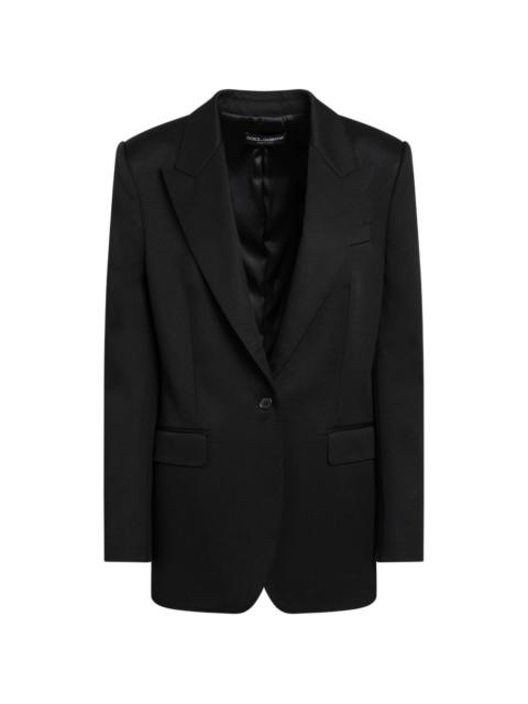 Dolce & Gabbana single-breasted peak-lapels blazer