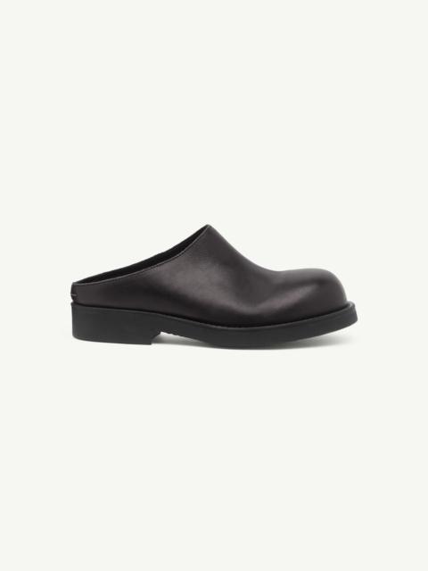 MM6 Maison Margiela Round-toe leather Biker mules