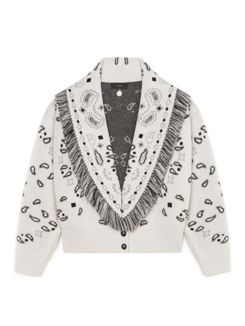 Alanui Bandana Jacquard Cardi-Bomber