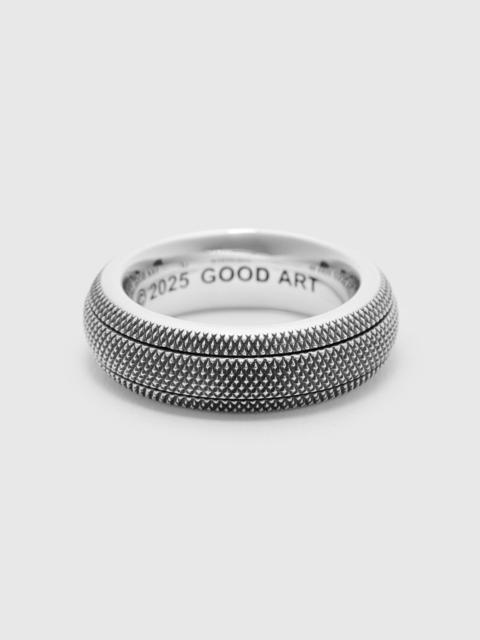 GOOD ART HLYWD 2A Model 33 Clicker Ring Goosebumps in Sterling Silver