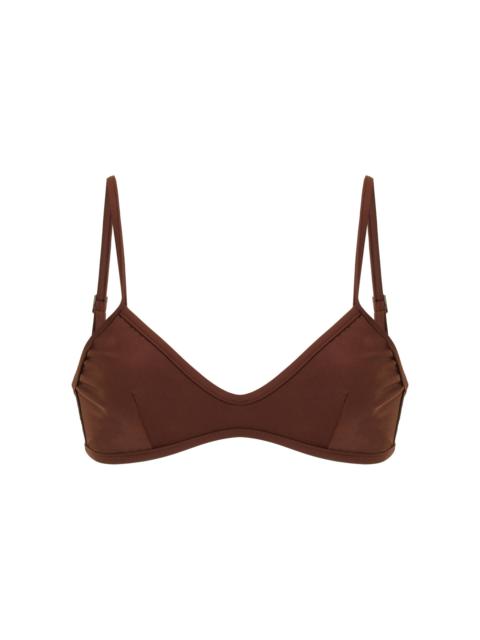 HAIGHT Pipping Triangle Bikini Top brown
