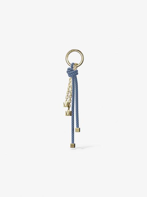 MICHAEL KORS Gold-Tone and Speckled Cord Bag Charm