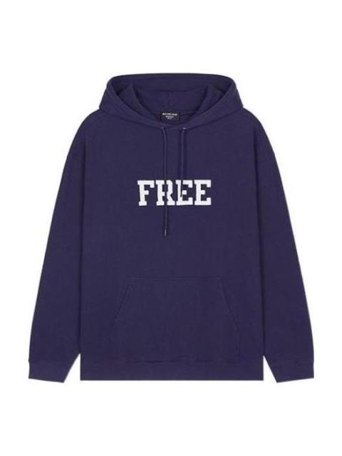 BALENCIAGA Balenciaga Free Hoodie 'Navy' 600583TKVD43967