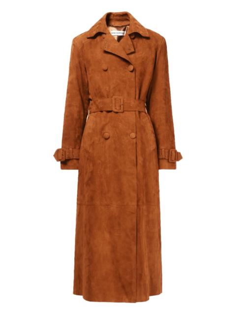 NOUR HAMMOUR Tate double-breasted belted coat