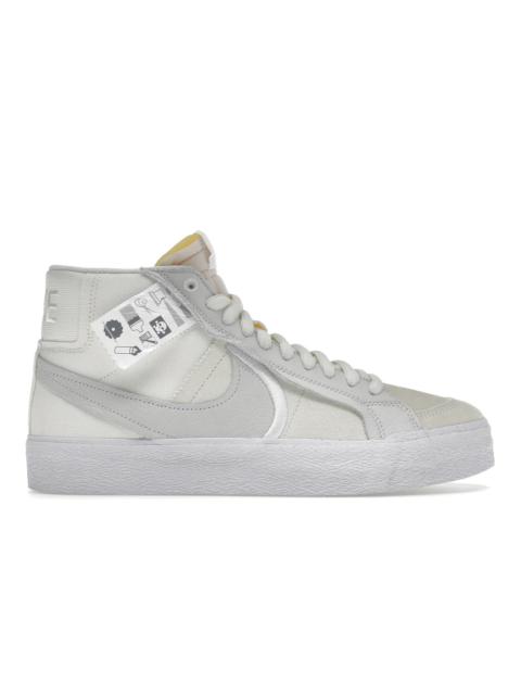 Nike SB Blazer Mid Warning Label Summit White