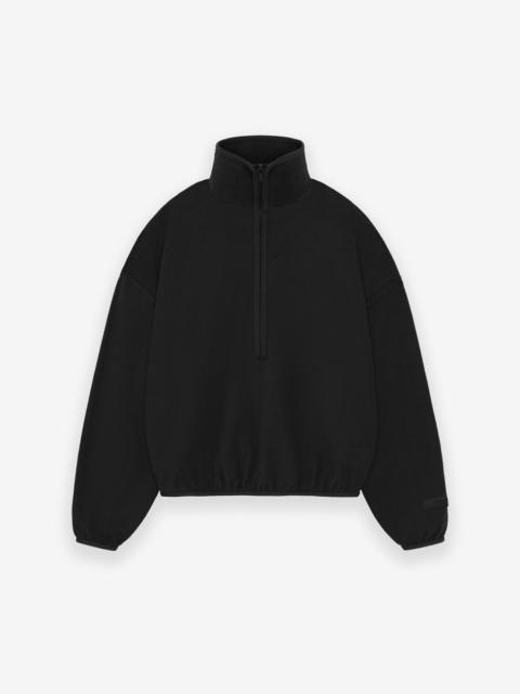 ESSENTIALS Womens Halfzip Mockneck