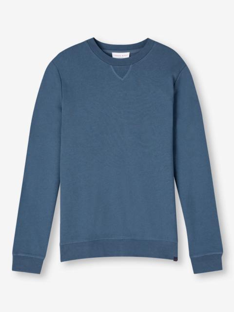 Derek Rose Men's Sweatshirt Quinn Cotton Modal Denim