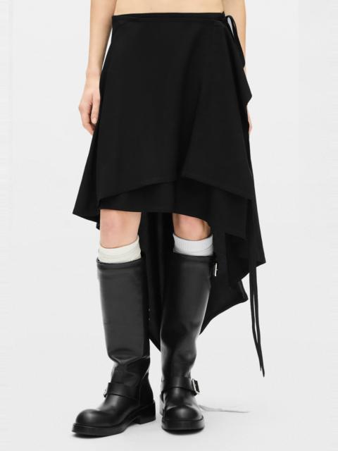 Ann Demeulemeester Birit Asymmetrical Wrap Skirt