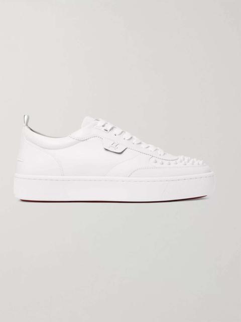 Christian Louboutin Happyrui Spiked Leather Sneakers