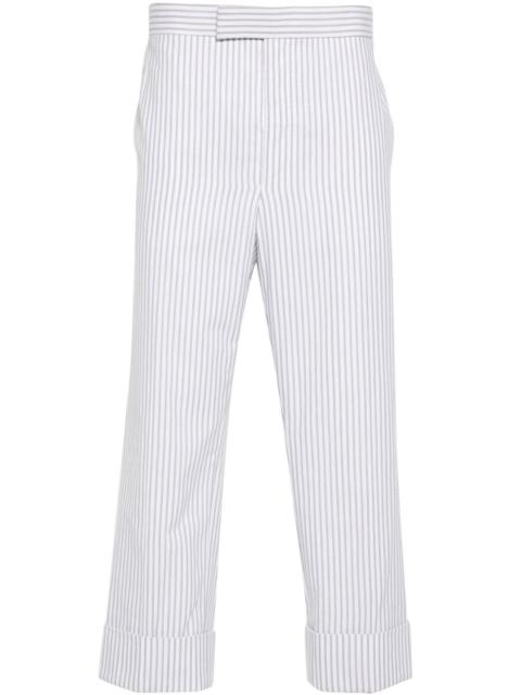 Thom Browne striped low-rise tapered trousers