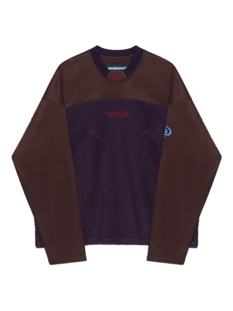 NAMESAKE textured panelled sweatshirt