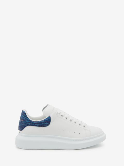 Men's Oversized Sneaker in White/lapis Blue
