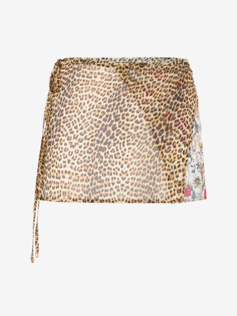 Roberto Cavalli Baby Jaguar Print Silk Pareo