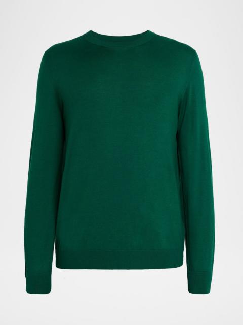 Loro Piana Men's Sottile Wool, Silk and Cashmere Crewneck Sweater