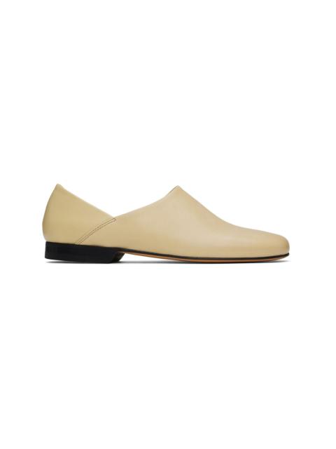 Lemaire Off-White Leather Slippers