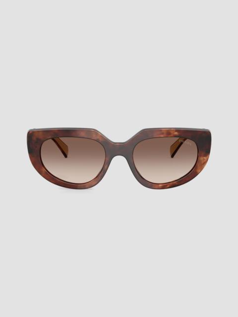 Prada Women's 53MM Oval Sunglasses - Brown