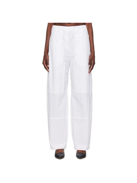 Paris Georgia SSENSE Exclusive White Cocoon Trousers