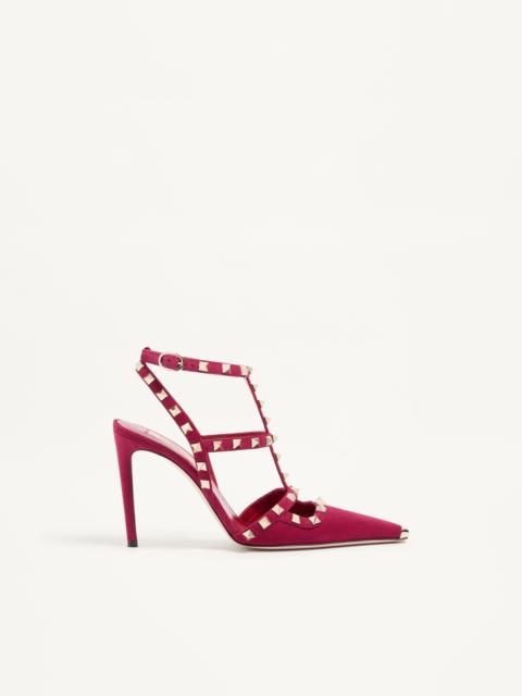 Valentino ROCKSTUD SUEDE PUMPS 100MM