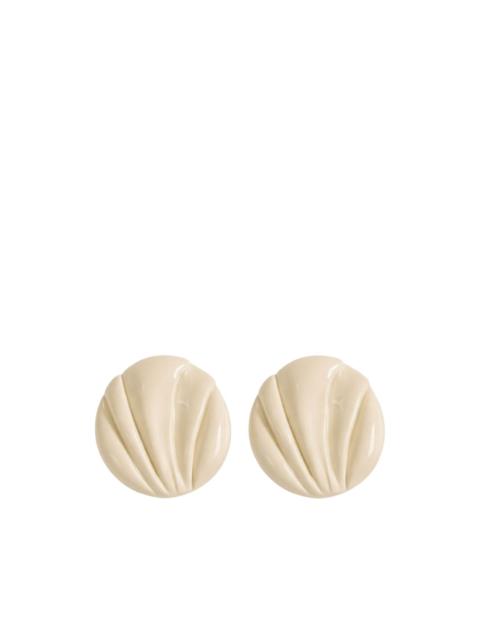 Chloé Pleats clip-on earrings