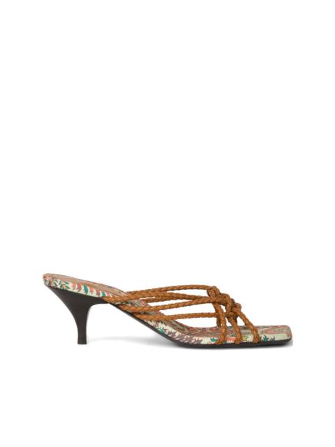 Etro 45mm woven kitten-heeled sandals