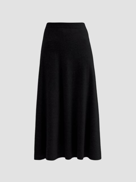 FABIANA FILIPPI Women's Platinum Virgin Wool-Blend Midi-Skirt - Nero