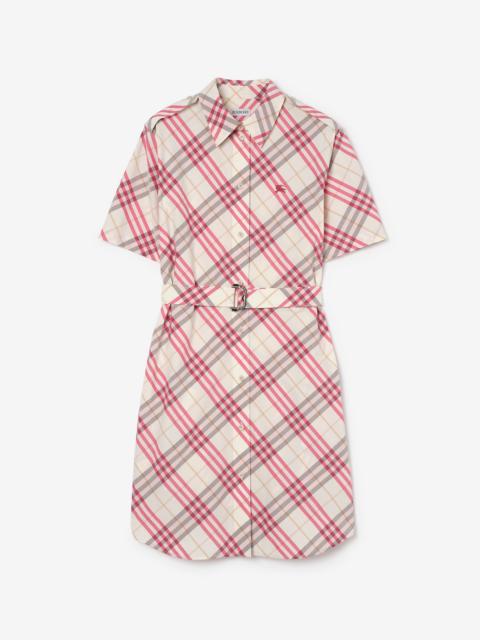 Burberry Check Cotton Shirt Dress