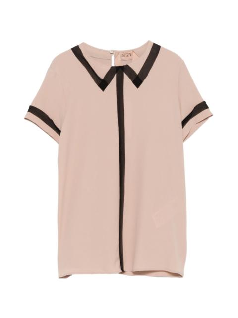 N°21 polo-collar blouse