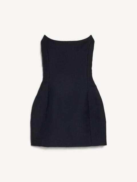 BALENCIAGA Women's Bustier Mini Dress in Black