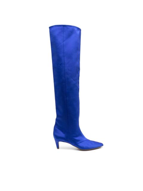 forte_forte 70mm satin knee-high boots