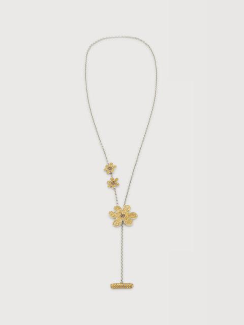 Marni ORANGE RHINESTONE DAISY NECKLACE