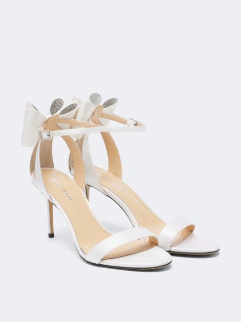MACH & MACH Le Cadeau embellished satin sandals