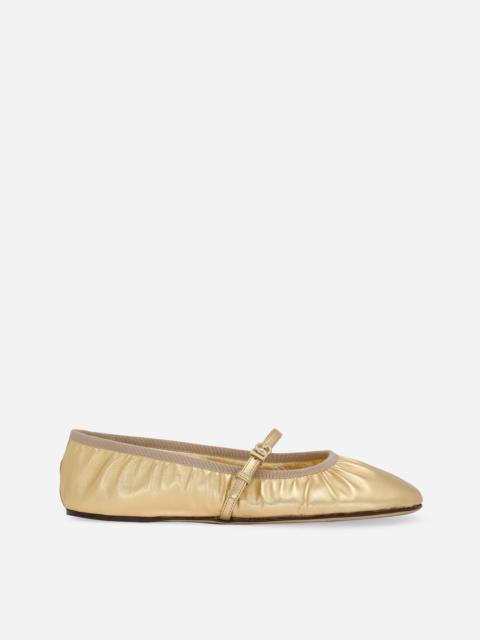 Nappa mordore ballet flats