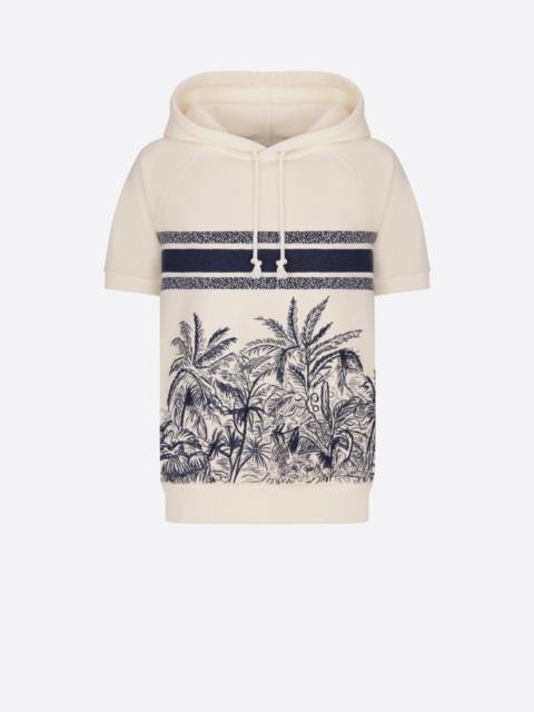 Dior Dior Chez Moi Short-Sleeved Hooded Sweatshirt