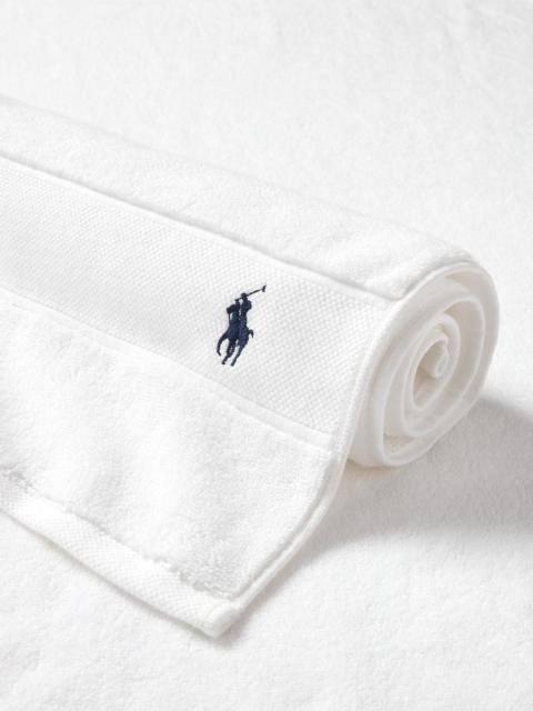 Ralph Lauren Polo Player Cotton Bath Mat - White